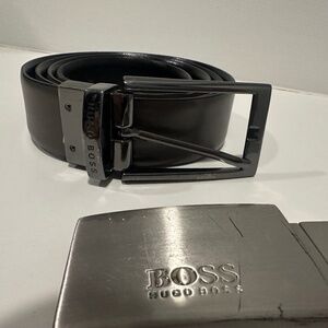 Hugo boss reversible buck belt